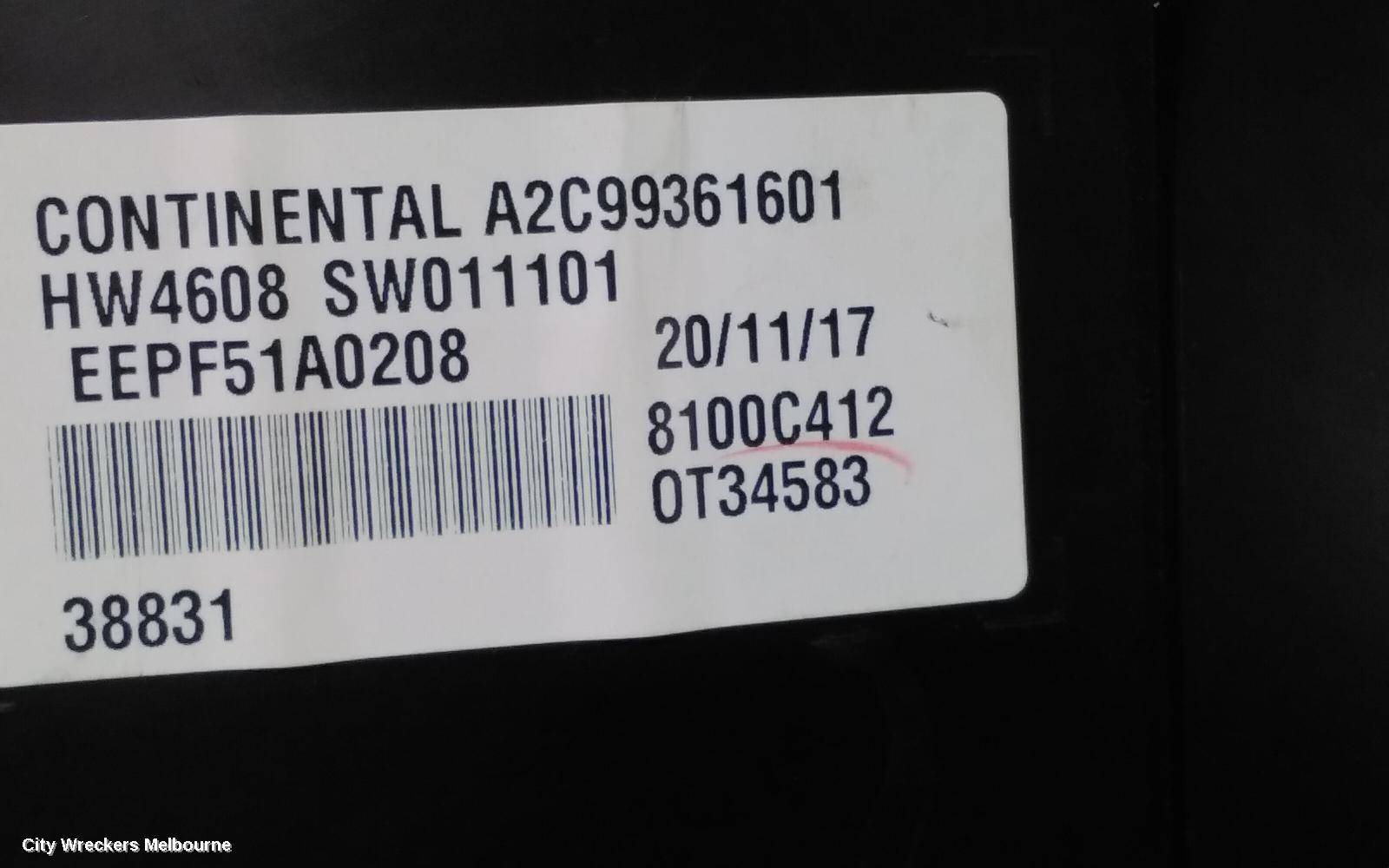 MITSUBISHI ECLIPSE CROSS INSTRUMENT CLUSTER, INSTRUMENT CLUSTER, AUTO T/M, PETROL, YA, 11/2017 - 09/2020