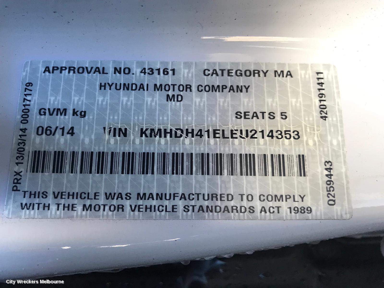 HYUNDAI ELANTRA DOOR HANDLE, OUTER, RH REAR, MD, 03/2011 - 11/2015