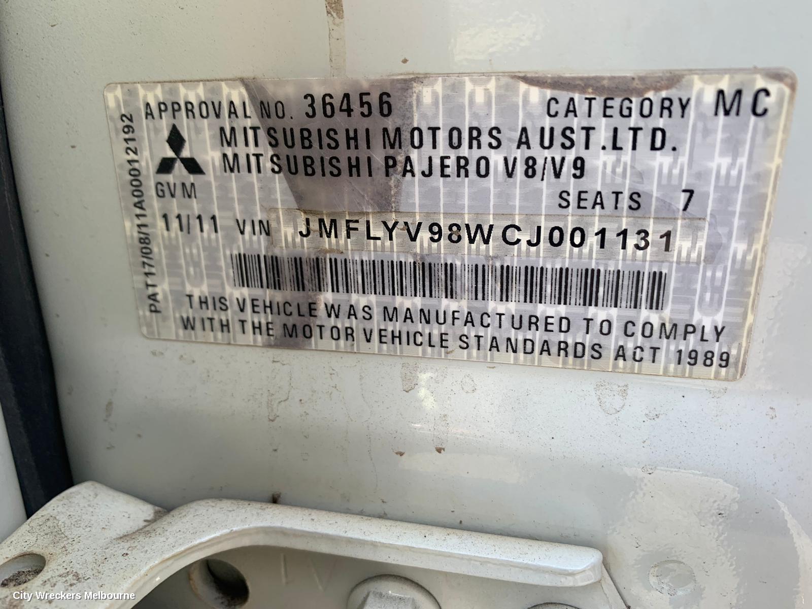 MITSUBISHI PAJERO R/BAR BRACKET/REINFO, REINFORCEMENT, NS-NX, 11/2006 ONWARDS