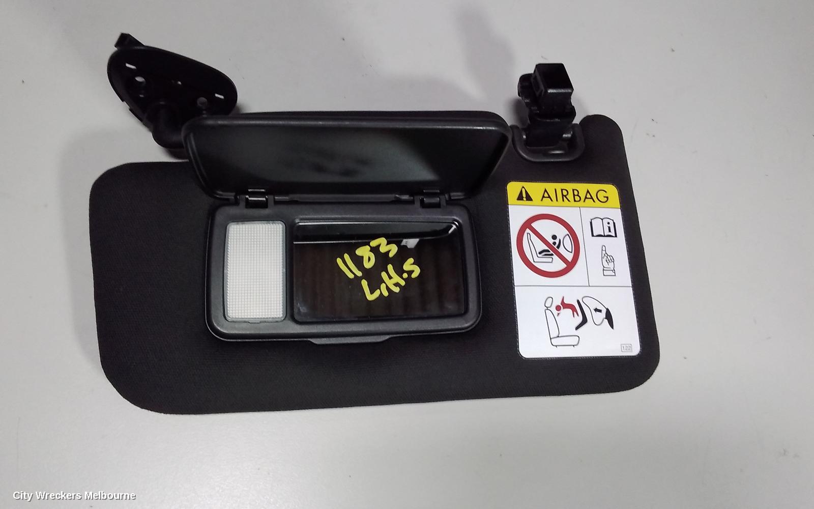 SUBARU WRX SUNVISOR, V1, LH SIDE, 03/2014 ONWARDS