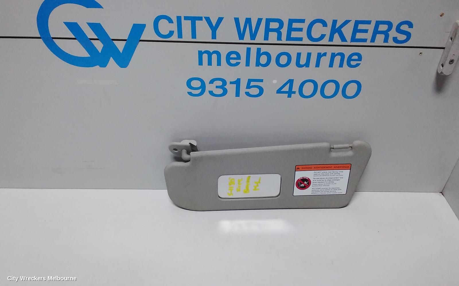 HOLDEN BARINA SUNVISOR, TK, LH SIDE, 12/2005 - 12/2012