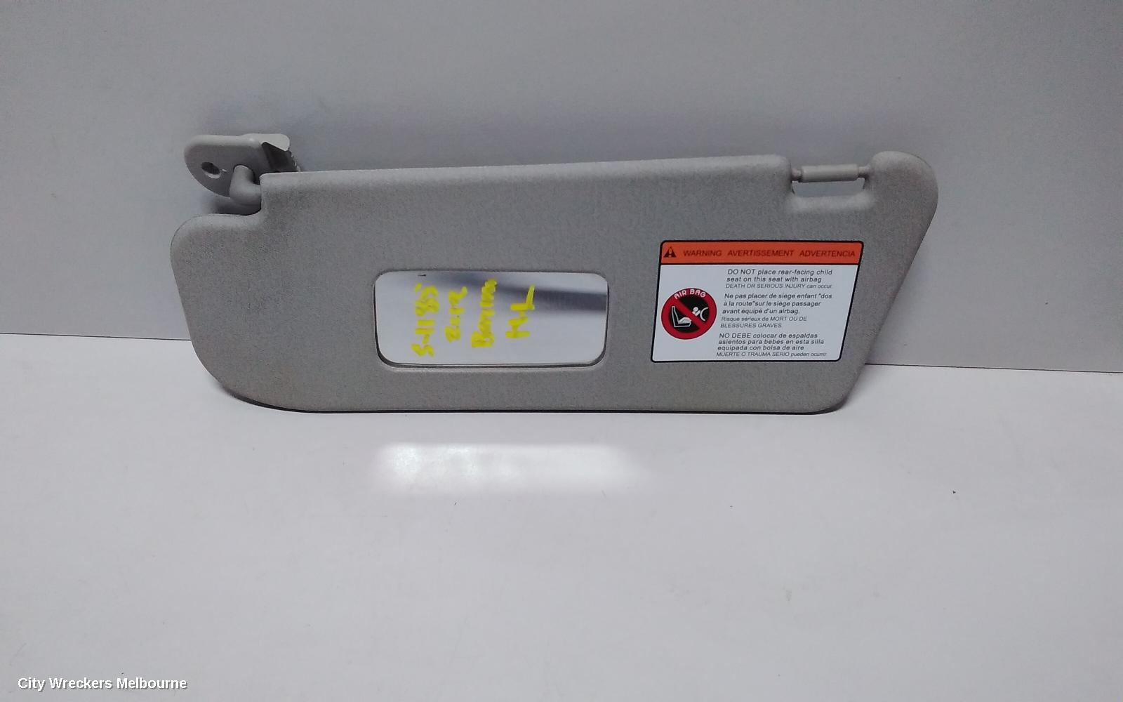 HOLDEN BARINA SUNVISOR, TK, LH SIDE, 12/2005 - 12/2012