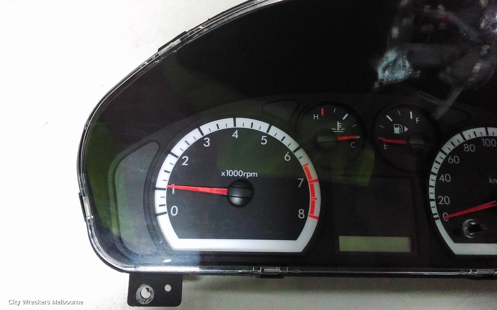 HOLDEN BARINA INSTRUMENT CLUSTER, INSTRUMENT CLUSTER, AUTO, TK, SINGLE SCREEN, SEDAN/5DR HATCH,12/2005 - 12/2012