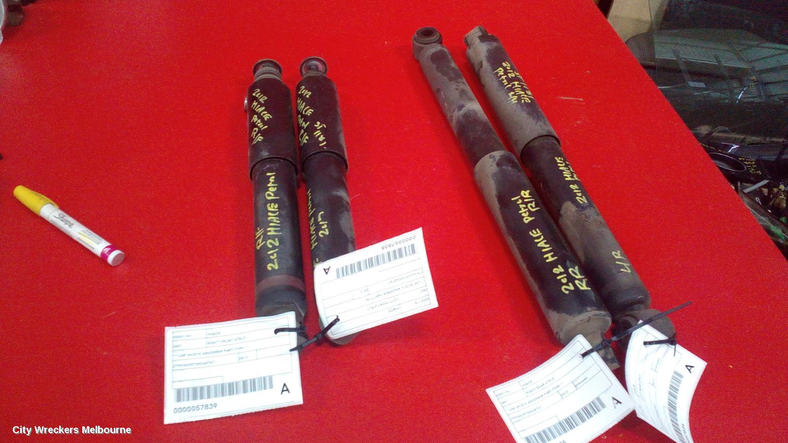 TOYOTA HIACE RIGHT FRONT STRUT, ***USE SHOCK ABSORBER PART TYPE***
