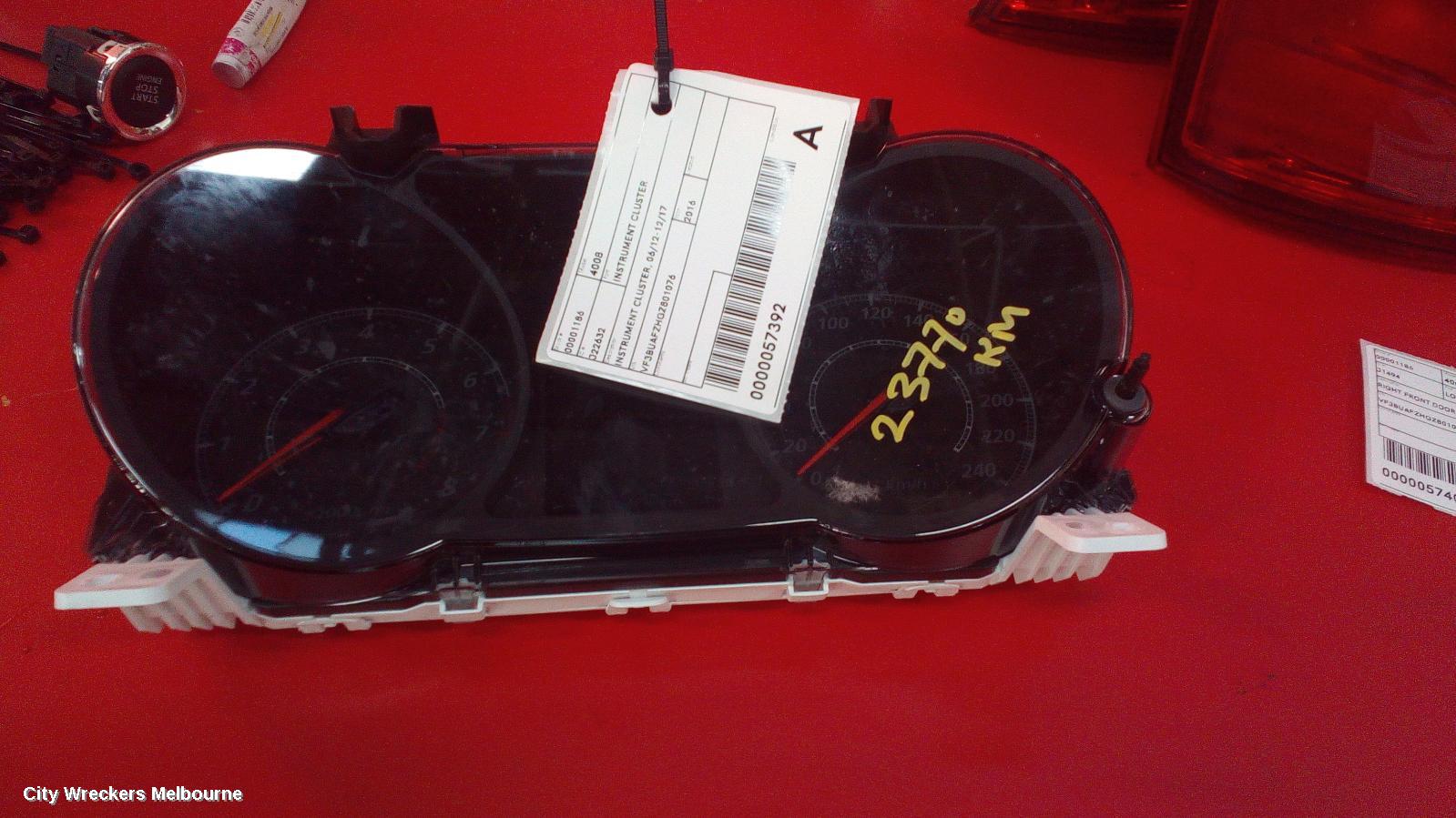 PEUGEOT 4008 INSTRUMENT CLUSTER, INSTRUMENT CLUSTER, 06/2012 - 12/2017