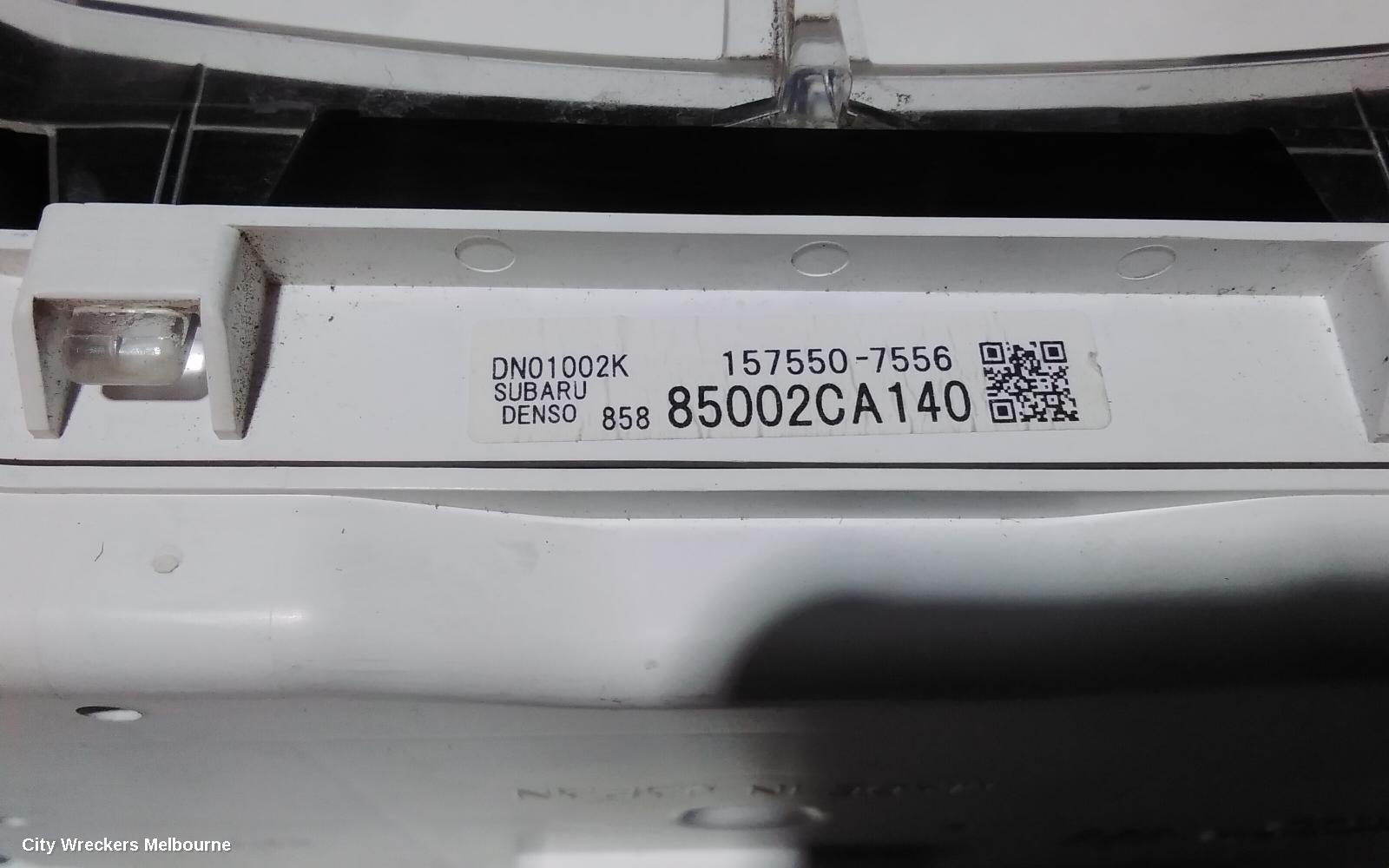 TOYOTA 86 INSTRUMENT CLUSTER, AUTO T/M, GT, ZN6, 04/2012 ONWARDS