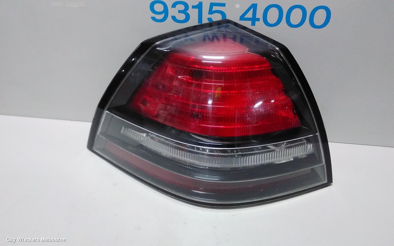 HOLDEN COMMODORE LEFT TAILLIGHT, VE, SEDAN, OMEGA/LUMINA/SV6/SS/INTERNATIONAL/60TH ANNIV/V SERIES, 08/2006 - 04/2013