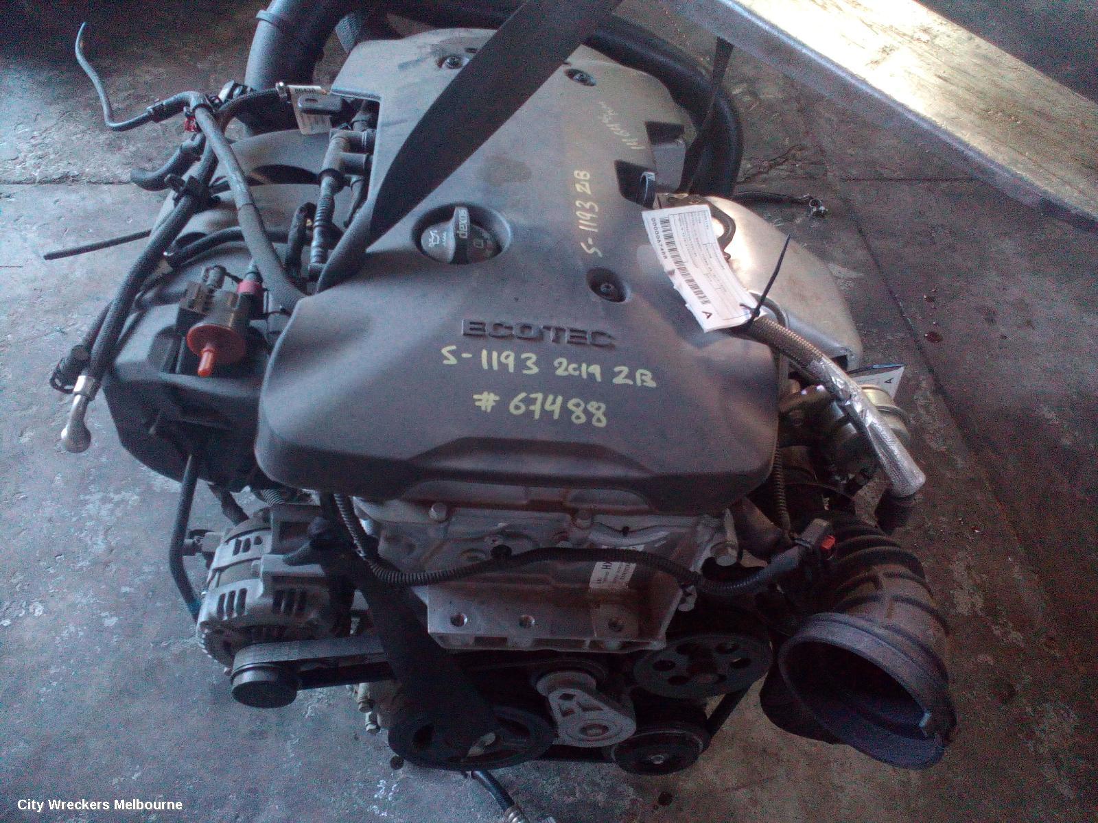 HOLDEN COMMODORE ENGINE, PETROL, 2.0, B20NFT, TURBO, ZB, 10/2017 - 12/2020