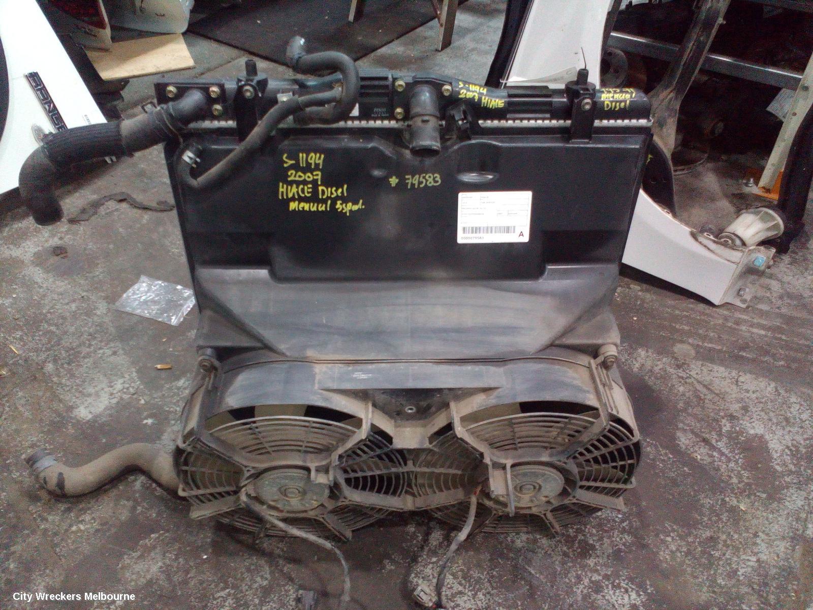 TOYOTA HIACE RADIATOR, MANUAL, 3.0, 1KD-FTV, DIESEL, KDH, 09/2006 - 08/2010