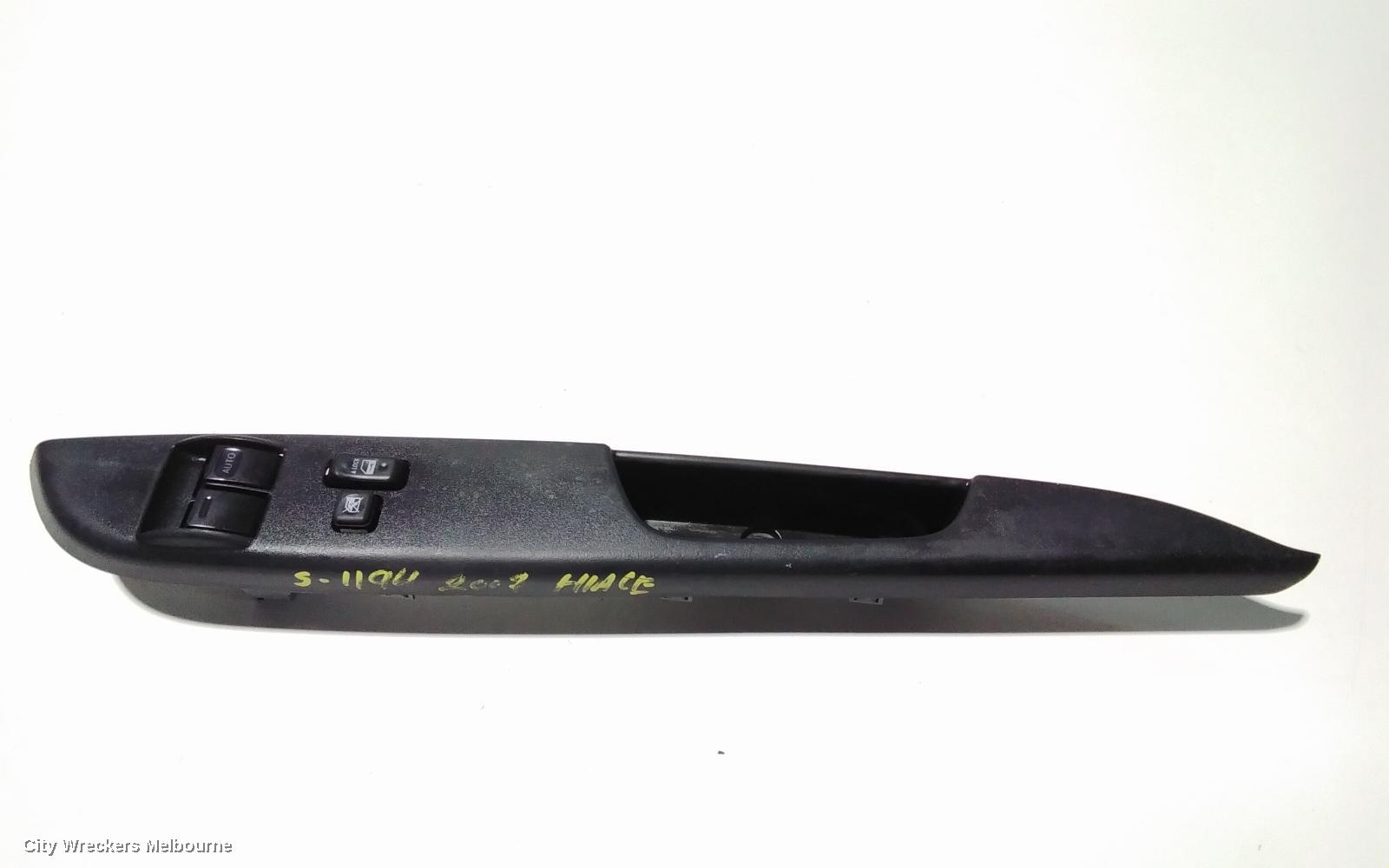 TOYOTA HIACE PWR DR WIND SWITCH, RH FRONT (MASTER SWITCH), TRH/KDH, 03/2005 - 02/2014