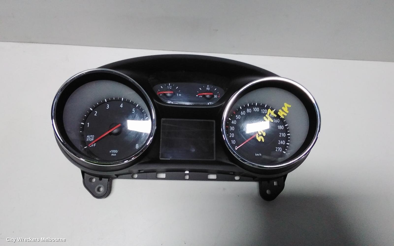 HOLDEN COMMODORE INSTRUMENT CLUSTER, INSTRUMENT CLUSTER, AUTO T/M, PETROL, ZB, 10/2017 - 12/2020
