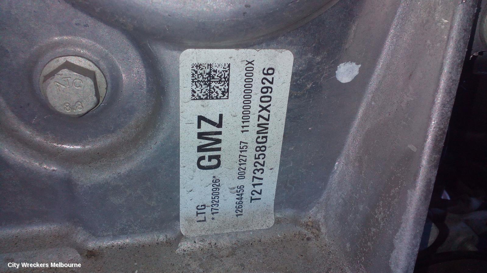 HOLDEN COMMODORE ENGINE, PETROL, 2.0, B20NFT, TURBO, ZB, 10/2017 - 12/2020