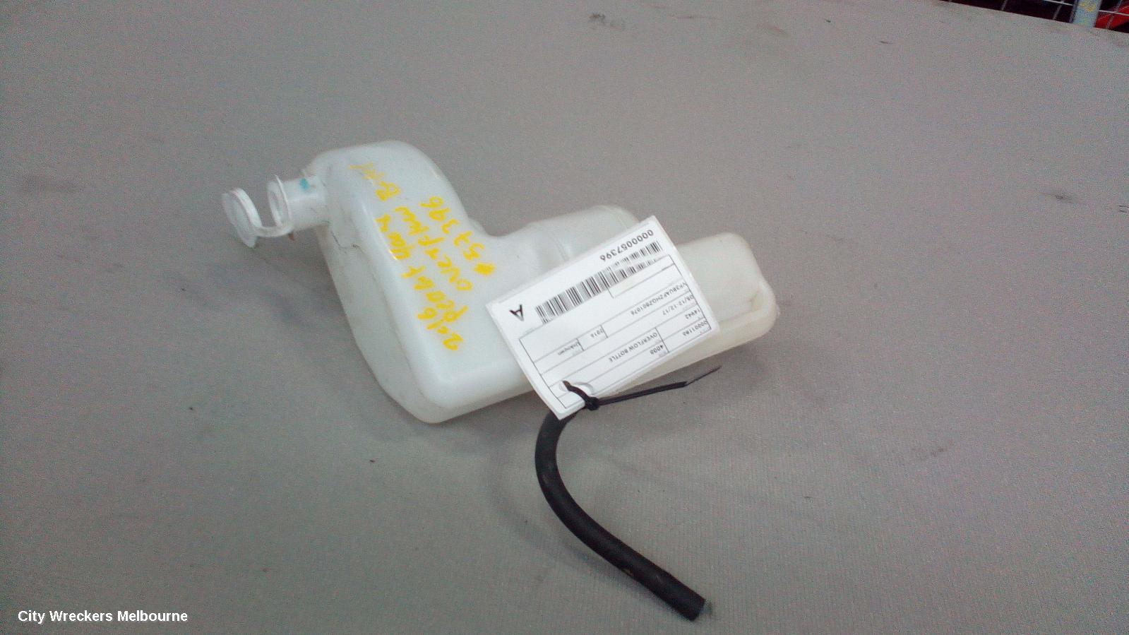 PEUGEOT 4008 OVERFLOW BOTTLE, 05/2012 - 12/2017