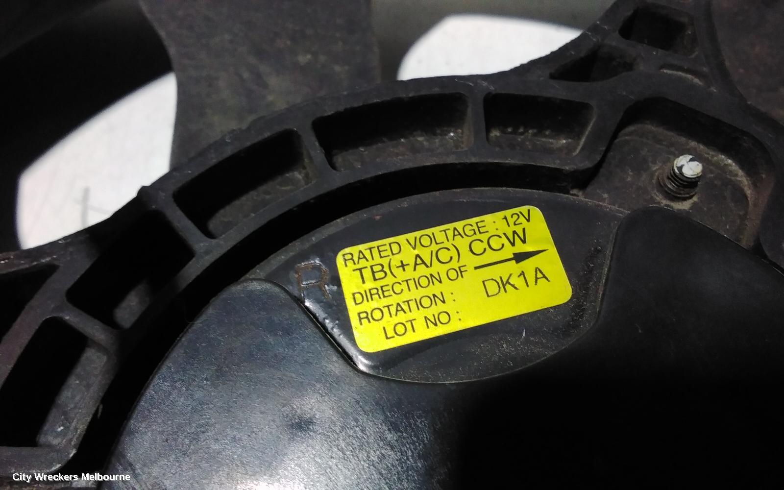 HYUNDAI GETZ FAN, RAD FAN, AUTO T/M, TB, 10/2005 - 09/2011