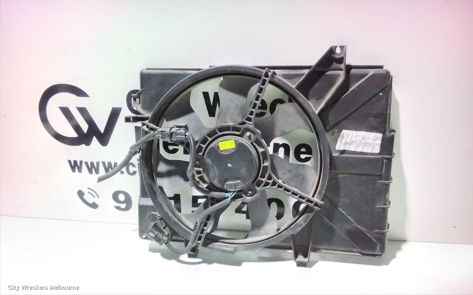 HYUNDAI GETZ FAN, RAD FAN, AUTO T/M, TB, 10/2005 - 09/2011