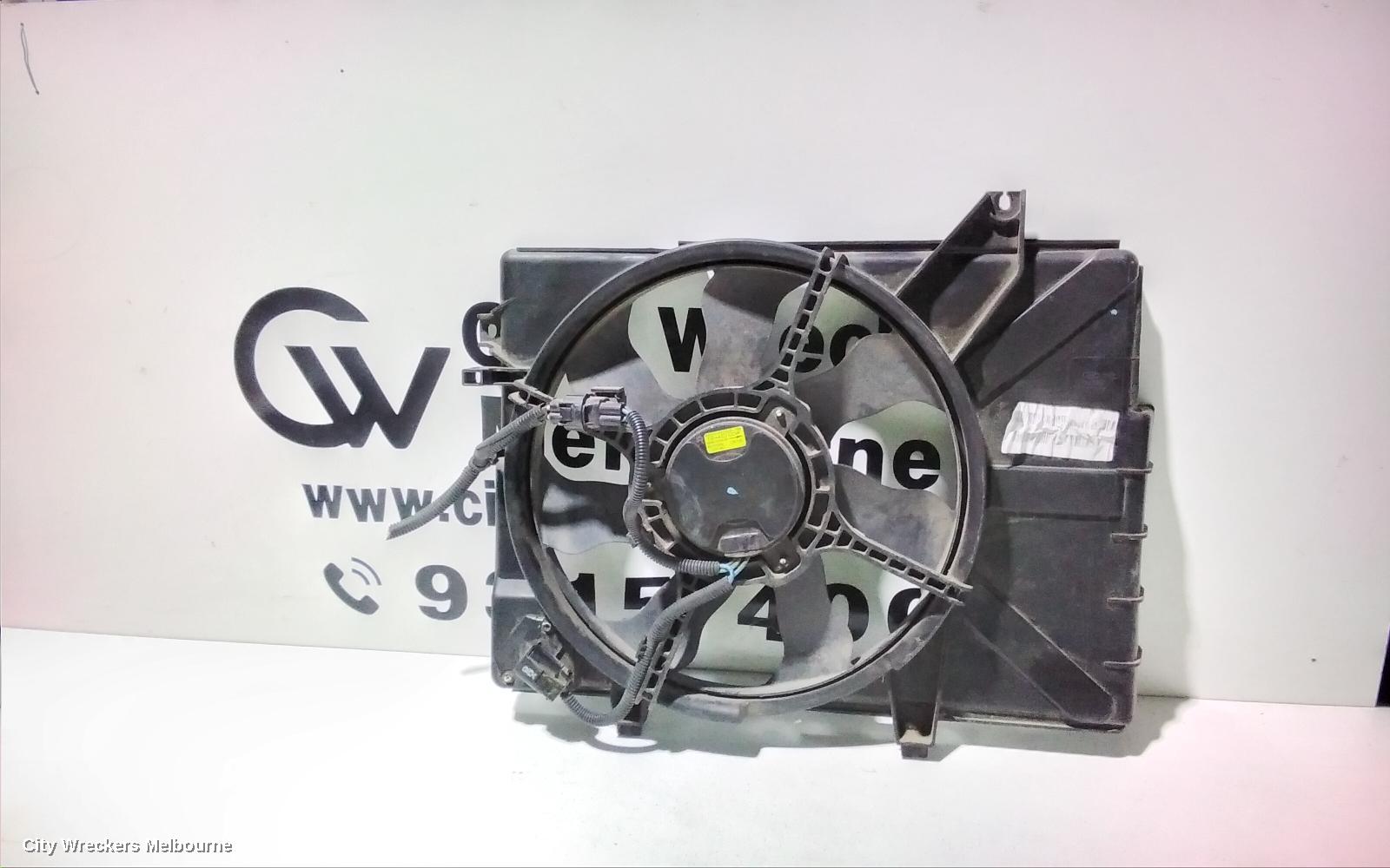 HYUNDAI GETZ FAN, RAD FAN, AUTO T/M, TB, 10/2005 - 09/2011
