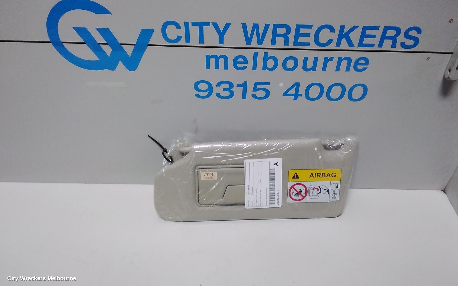 MITSUBISHI OUTLANDER SUNVISOR, ZJ, LH SIDE, 10/2012 - 03/2015