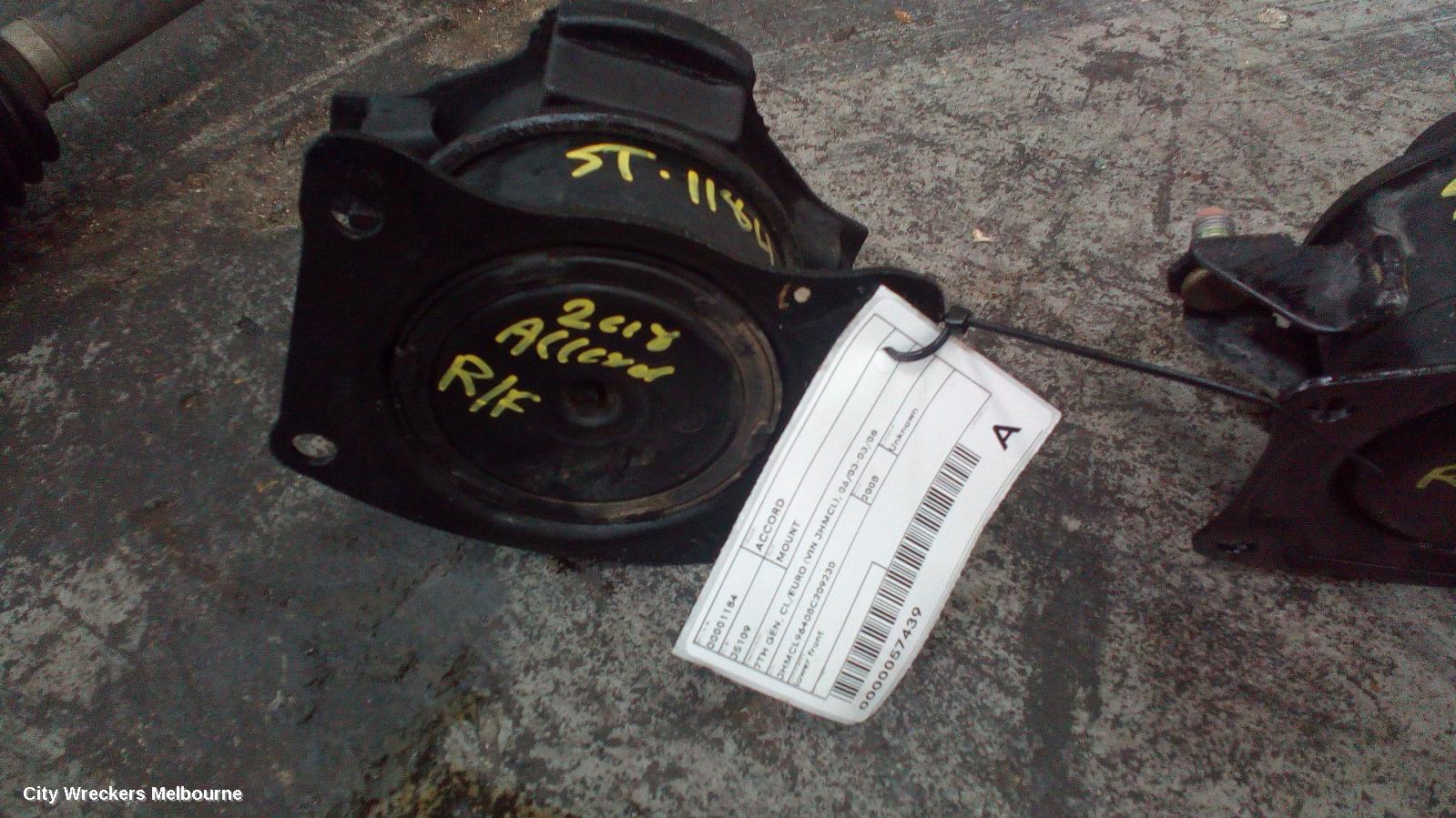 HONDA ACCORD MOUNT, 7TH GEN, CL/EURO (VIN JHMCL), 06/2003 - 03/2008