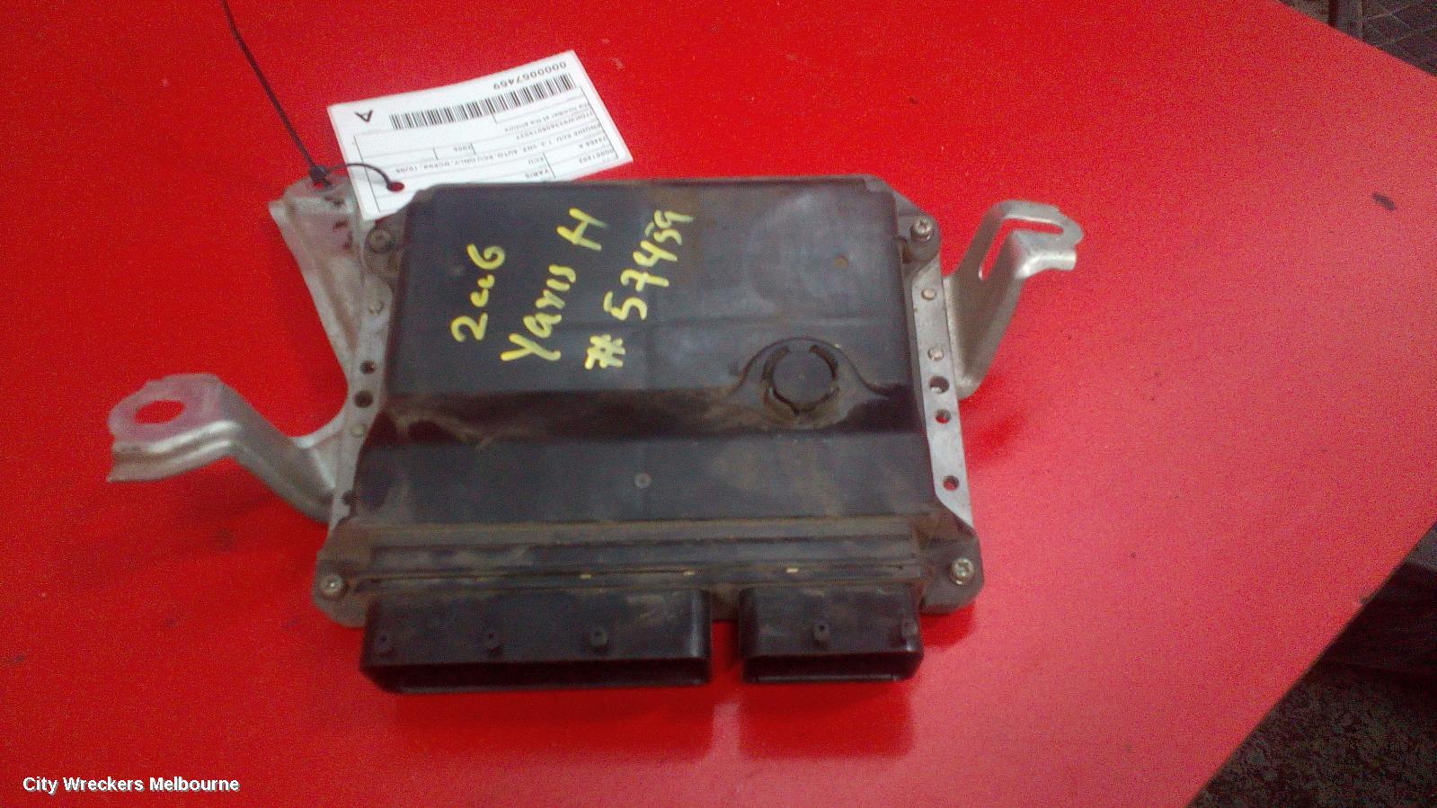 TOYOTA YARIS ECU, ENGINE ECU, 1.3, 2NZ, AUTO, ECU ONLY, NCP9#, 10/2005 - 07/2011