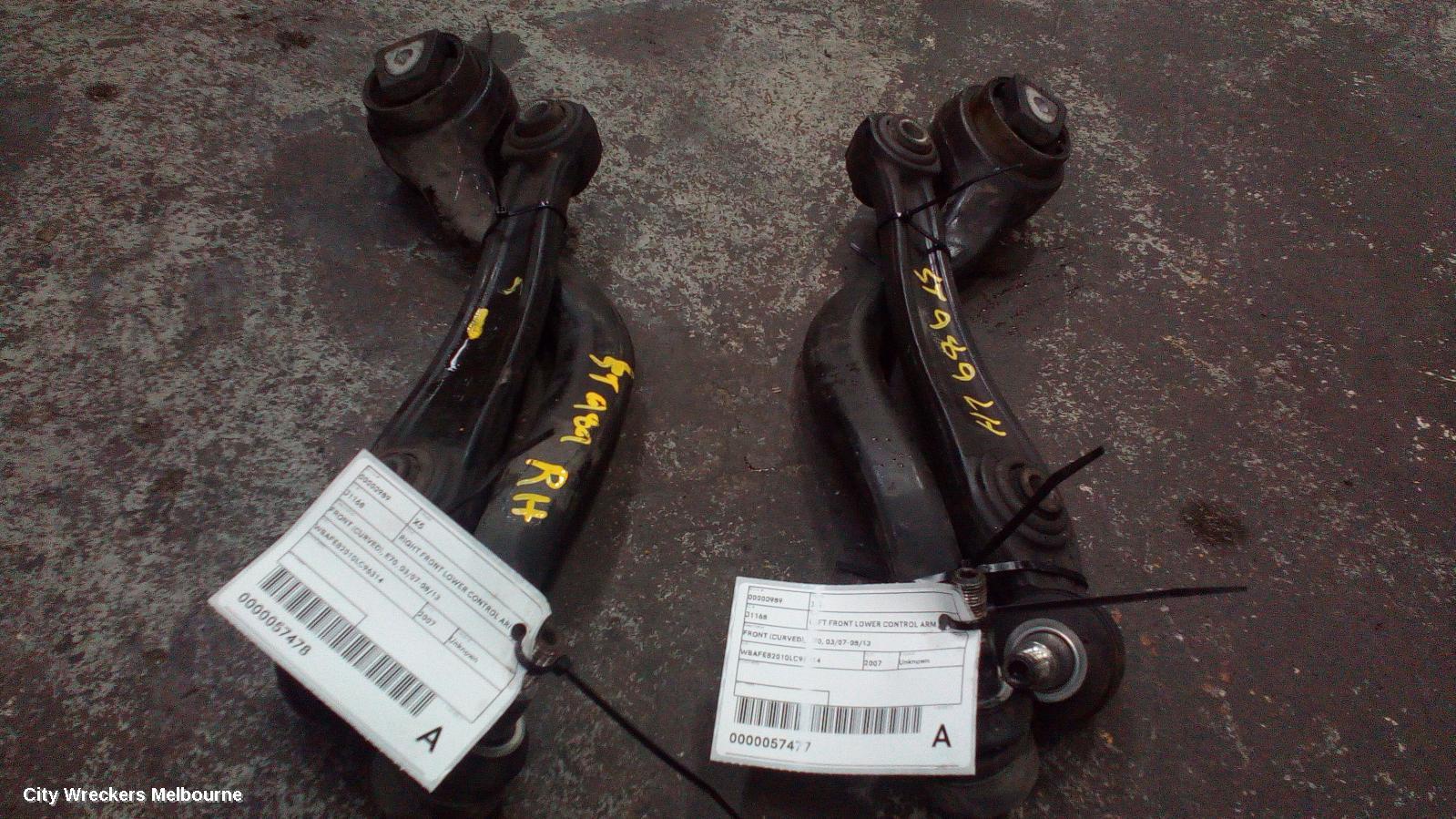 BMW X5 RIGHT FRONT LOWER CONTROL ARM, FRONT (CURVED), E70, 03/2007 - 08/2013