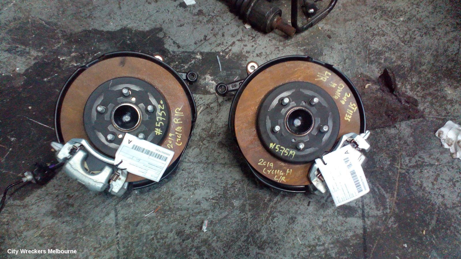 TOYOTA COROLLA RIGHT REAR HUB ASSEMBLY, E210, AISIN BRAND, 07/2018 ONWARDS