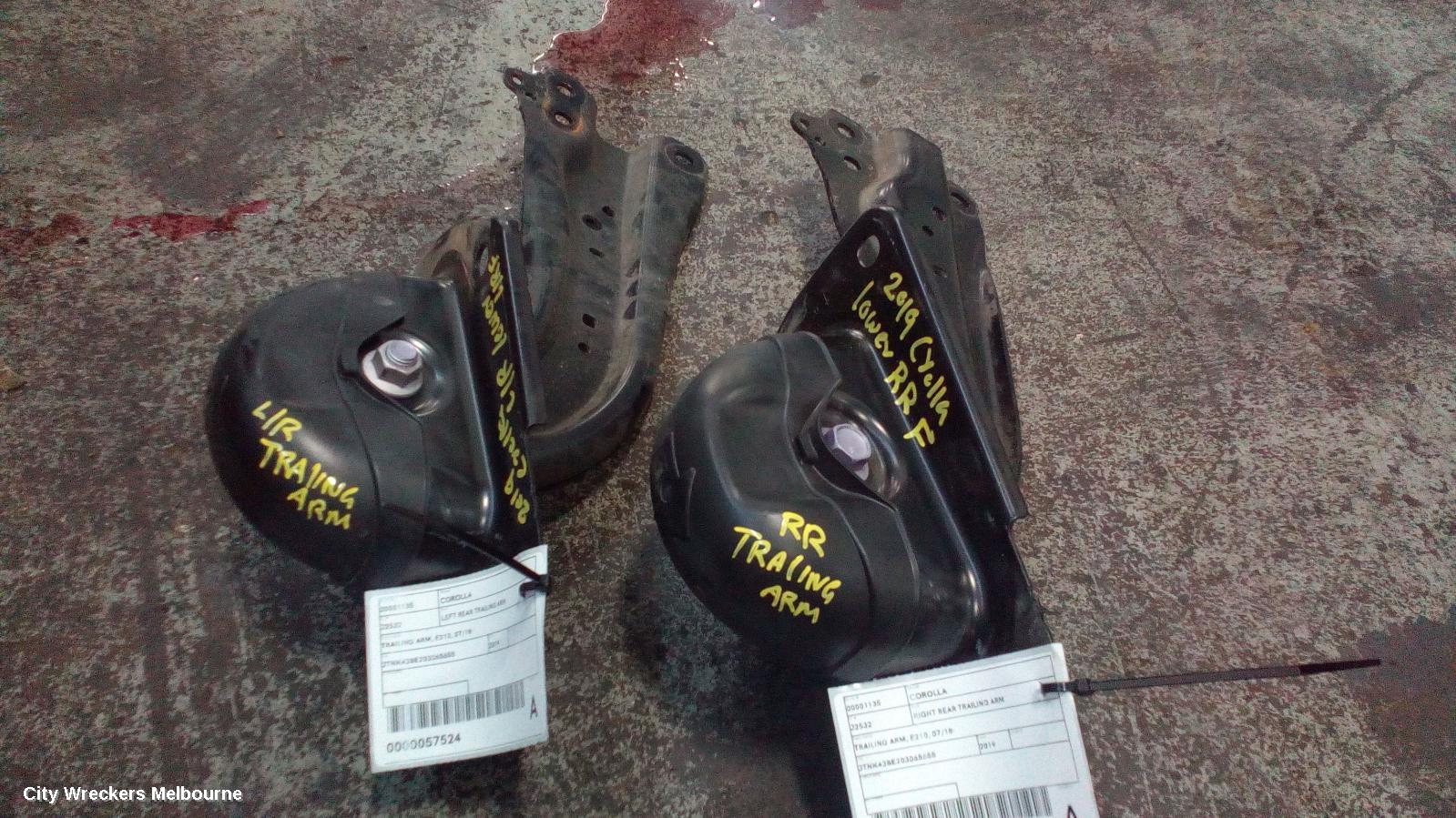 TOYOTA COROLLA LEFT REAR TRAILING ARM, TRAILING ARM, E210, 07/2018 ONWARDS