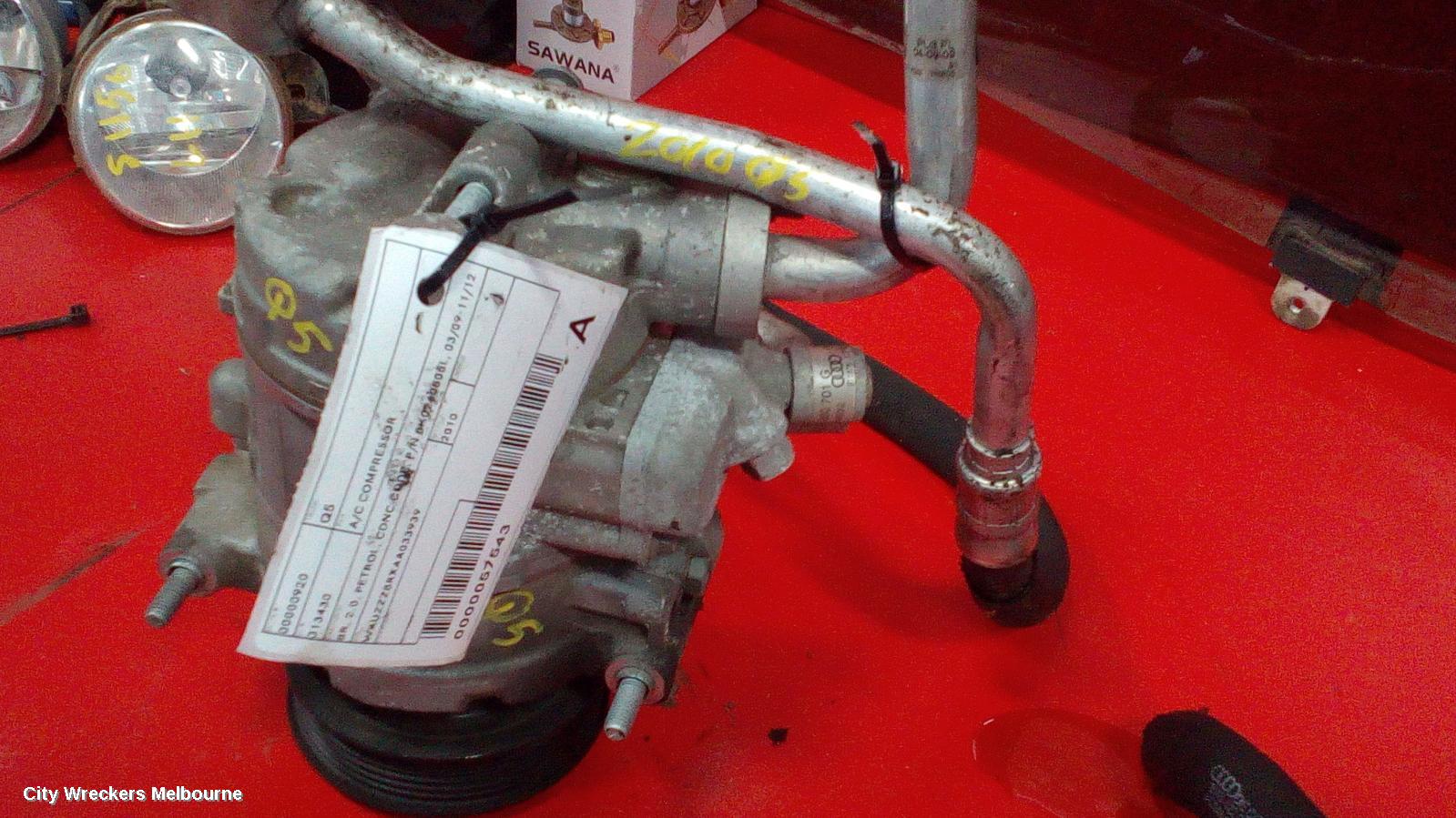AUDI Q5 A/C COMPRESSOR, 8R, 2.0, PETROL, CDNC CODE, P/N 8K0260805L, 03/2009 - 11/2012