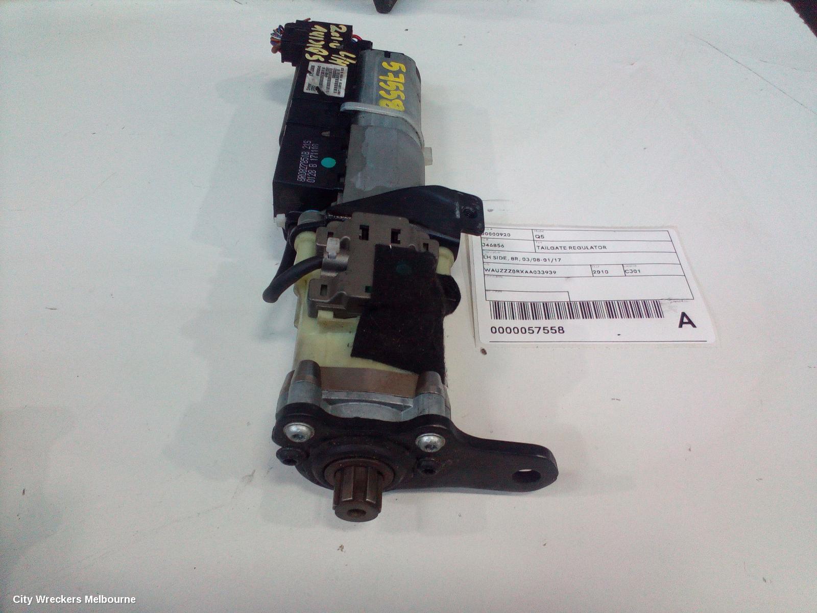 AUDI Q5 TAILGATE REGULATOR, LH SIDE, 8R, 03/2008 - 01/2017
