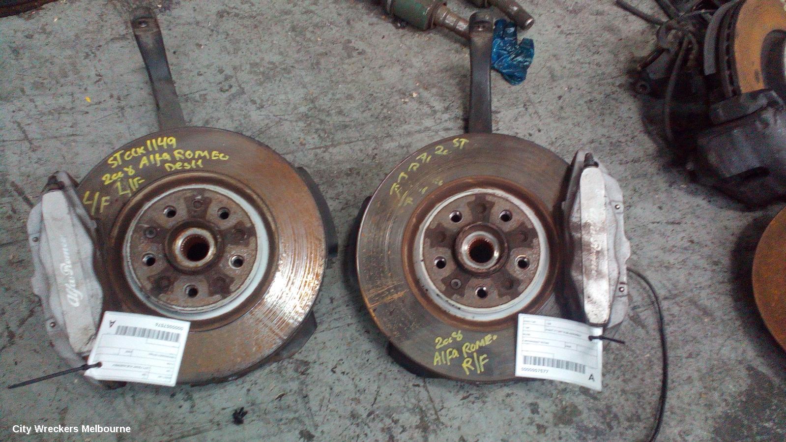 ALFA ROMEO 159 RIGHT FRONT HUB ASSEMBLY, 06/2006 ONWARDS