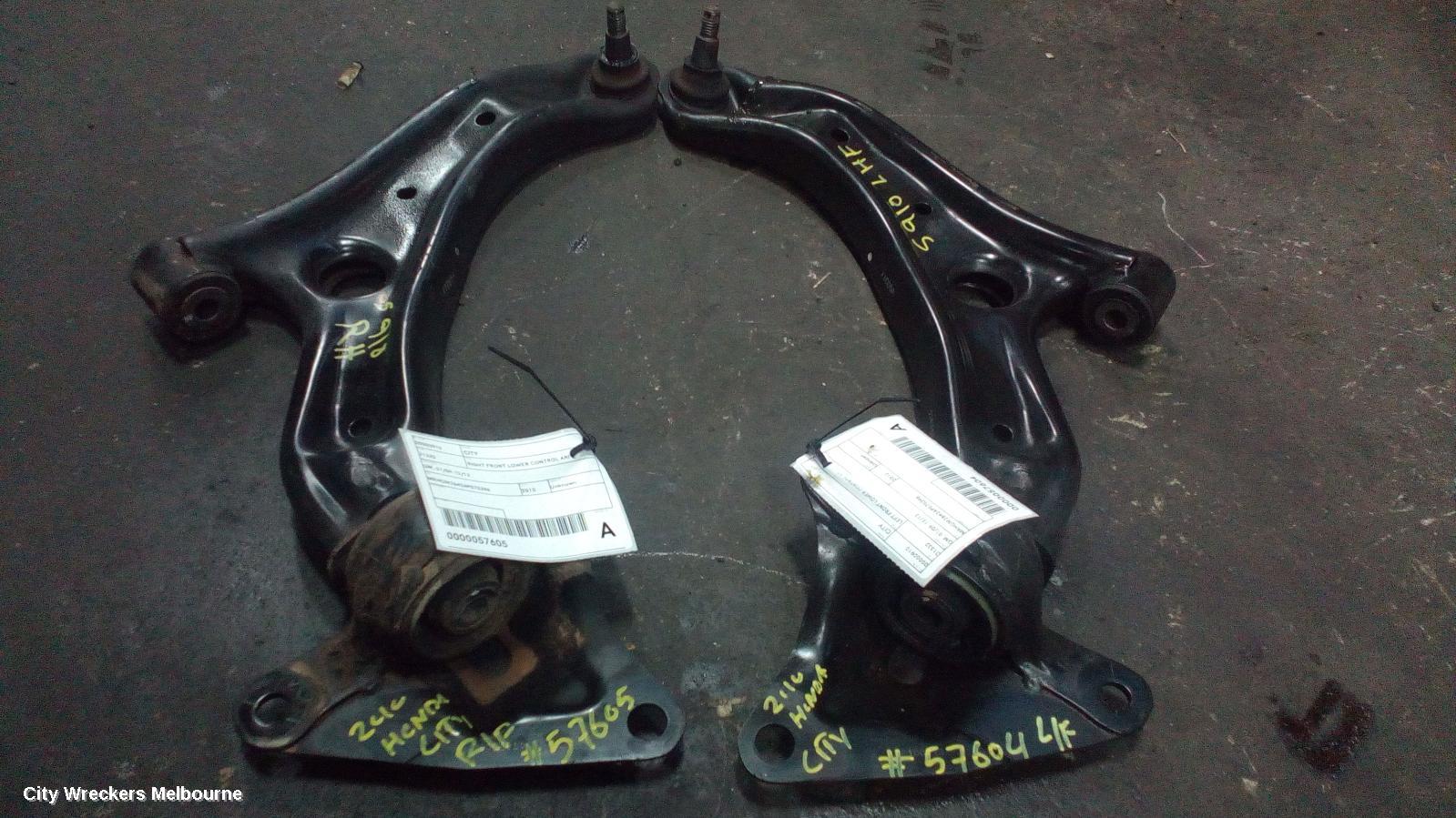 HONDA CITY RIGHT FRONT LOWER CONTROL ARM, GM, 01/2009 - 12/2013