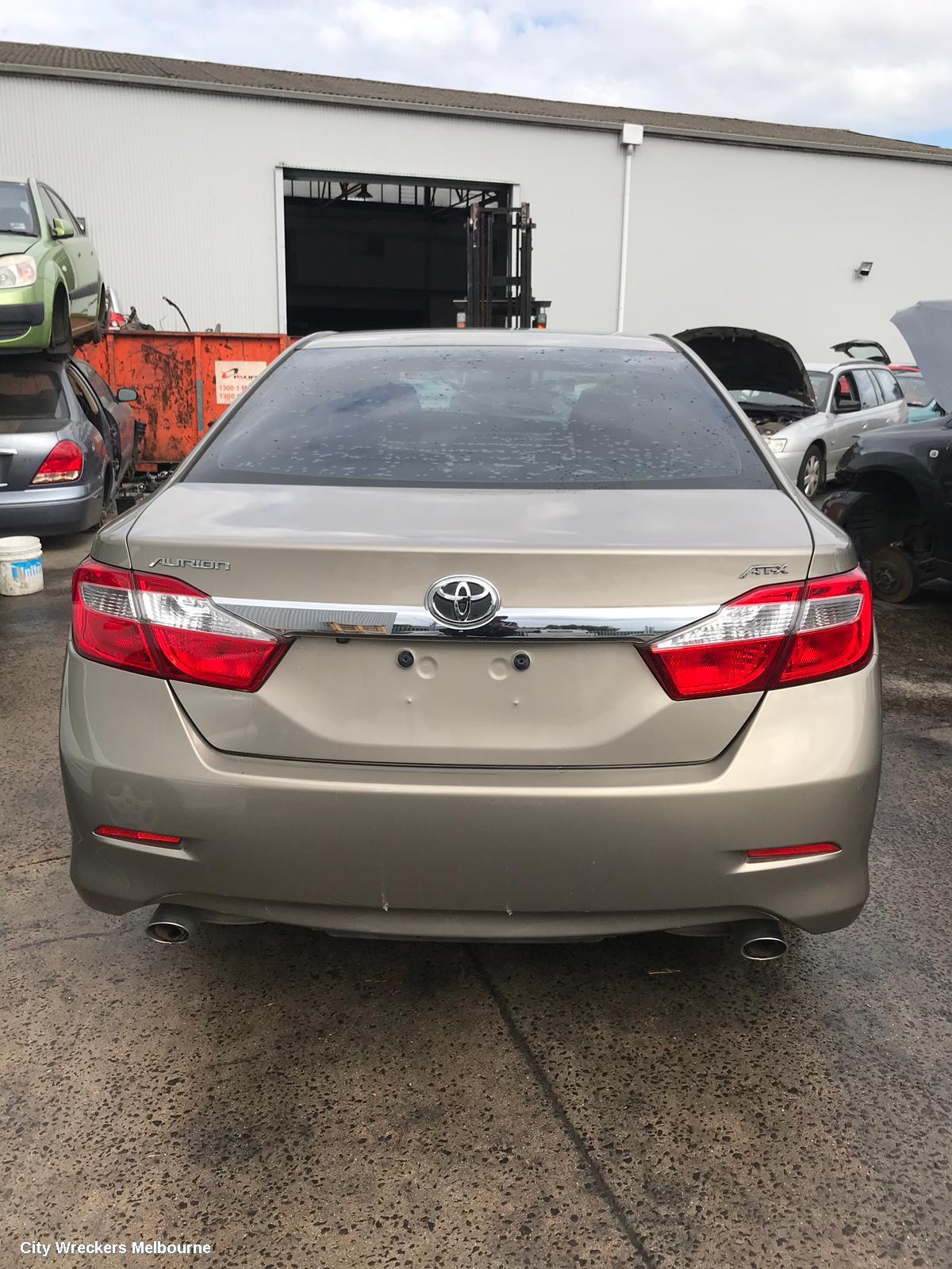 TOYOTA AURION REVERSE CAMERA, REVERSE CAMERA, GSV50R, 04/2012 - 08/2017