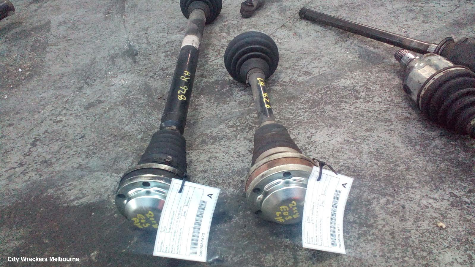 VOLKSWAGEN EOS LEFT DRIVESHAFT, MANUAL T/M, DIESEL, 2.0, 1F, 02/2007 - 04/2011