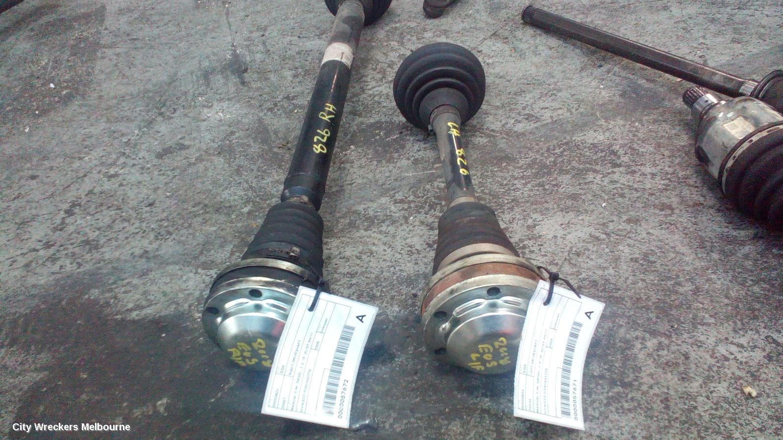 VOLKSWAGEN EOS RIGHT DRIVESHAFT, MANUAL T/M, DIESEL, 2.0, 1F, 02/2007 - 04/2011
