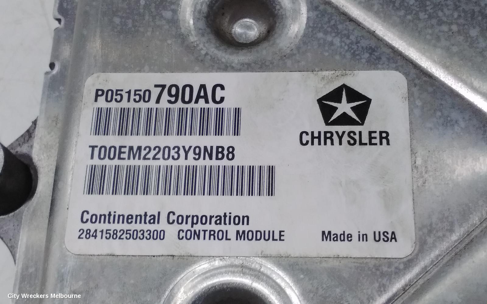 JEEP GRANDCHEROKEE ECU, ENGINE ECU, 3.6, PETROL, ECU ONLY, WK, 10/2010 ONWARDS