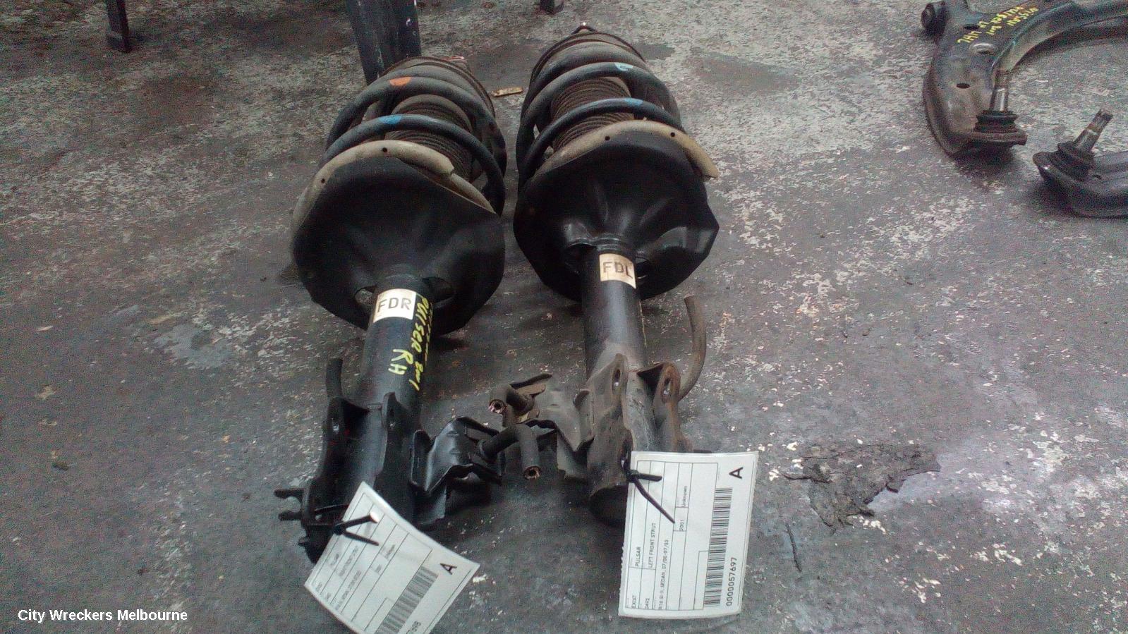 NISSAN PULSAR LEFT FRONT STRUT, N16 SI-II, SEDAN, 07/2000 - 07/2003