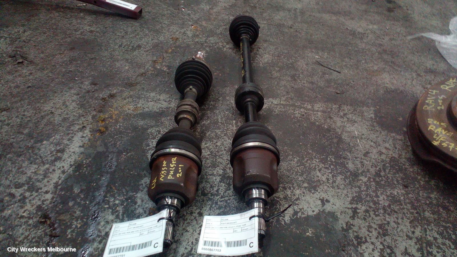 NISSAN PULSAR LEFT DRIVESHAFT, AUTO T/M TYPE, NON ABS TYPE, N16 SI-II, 07/2000 - 12/2005
