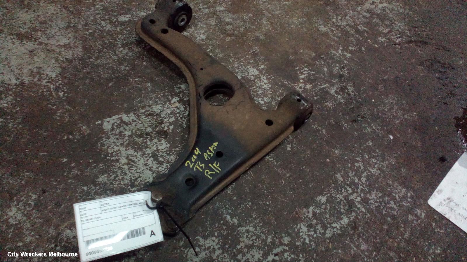 HOLDEN ASTRA RIGHT FRONT LOWER CONTROL ARM, TS, 08/1998 - 10/2006