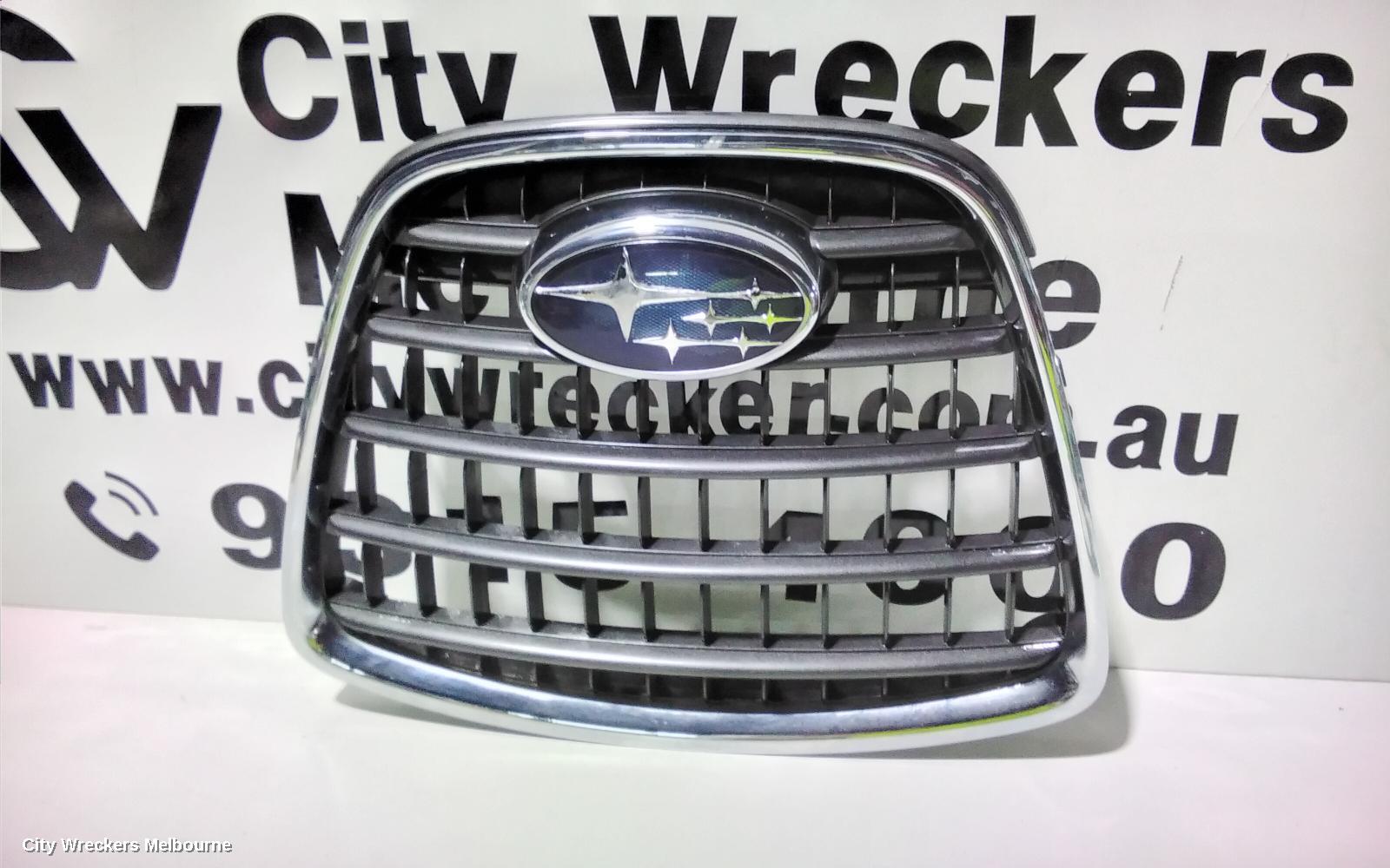 SUBARU TRIBECA GRILLE, RADIATOR GRILLE CENTRE, B9, 10/2006 - 10/2007