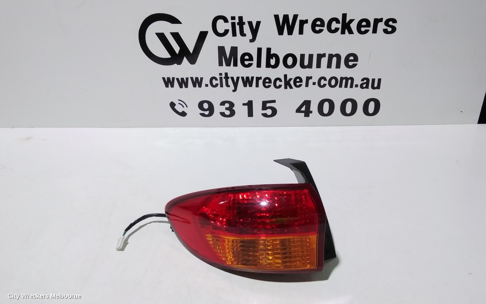 SUBARU TRIBECA LEFT TAILLIGHT, B9, IN BODY, 10/2006 - 11/2007