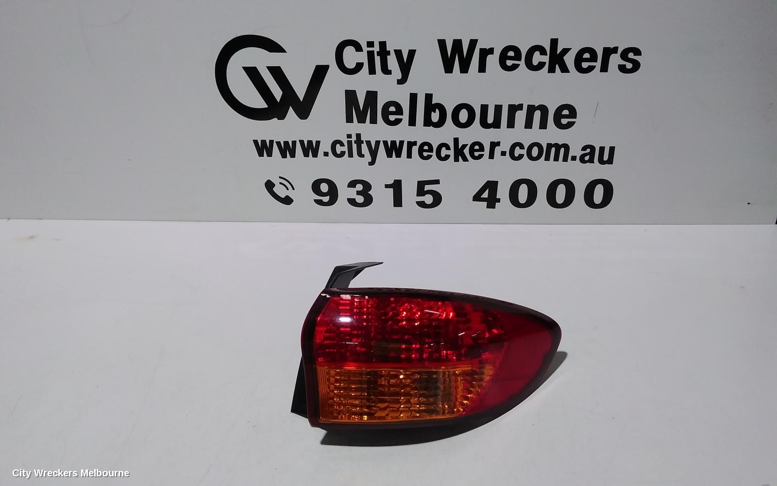SUBARU TRIBECA RIGHT TAILLIGHT, B9, IN BODY, 10/2006 - 11/2007