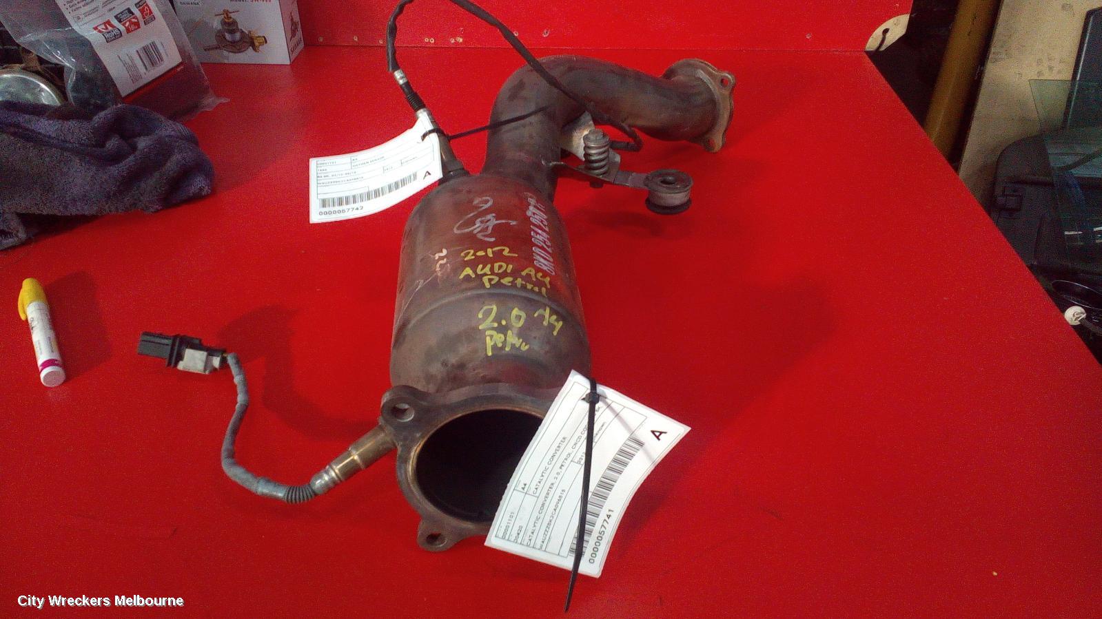AUDI A4 CATALYTIC CONVERTER, CATALYTIC CONVERTER, 2.0, PETROL, CNCD CODE, B8 8K, 07/2012 - 09/2015