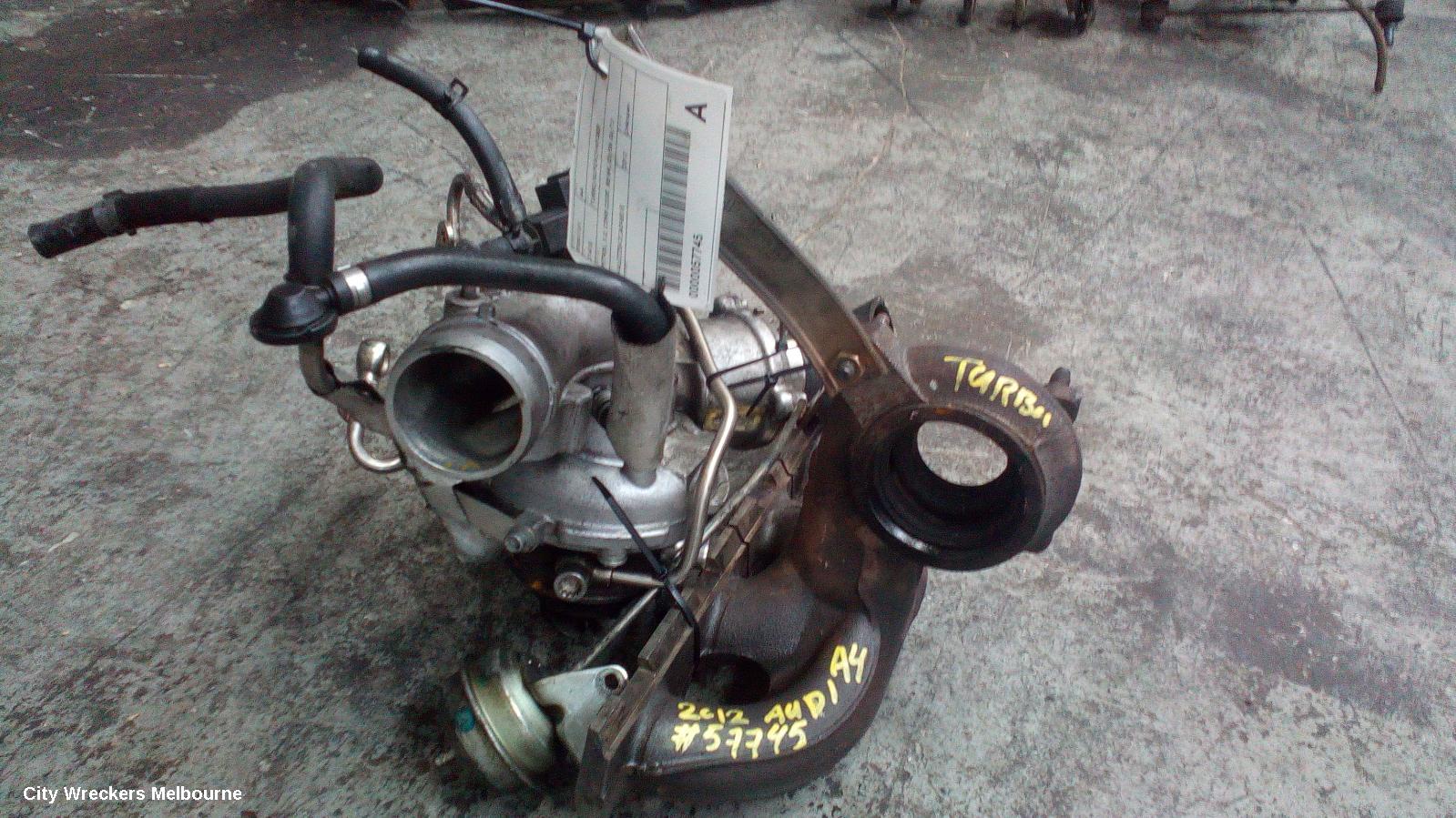 AUDI A4 TURBO SUPERCHARGER, PETROL, 2.0, CDNB CODE, B8 8K, 02/2008 - 06/2012