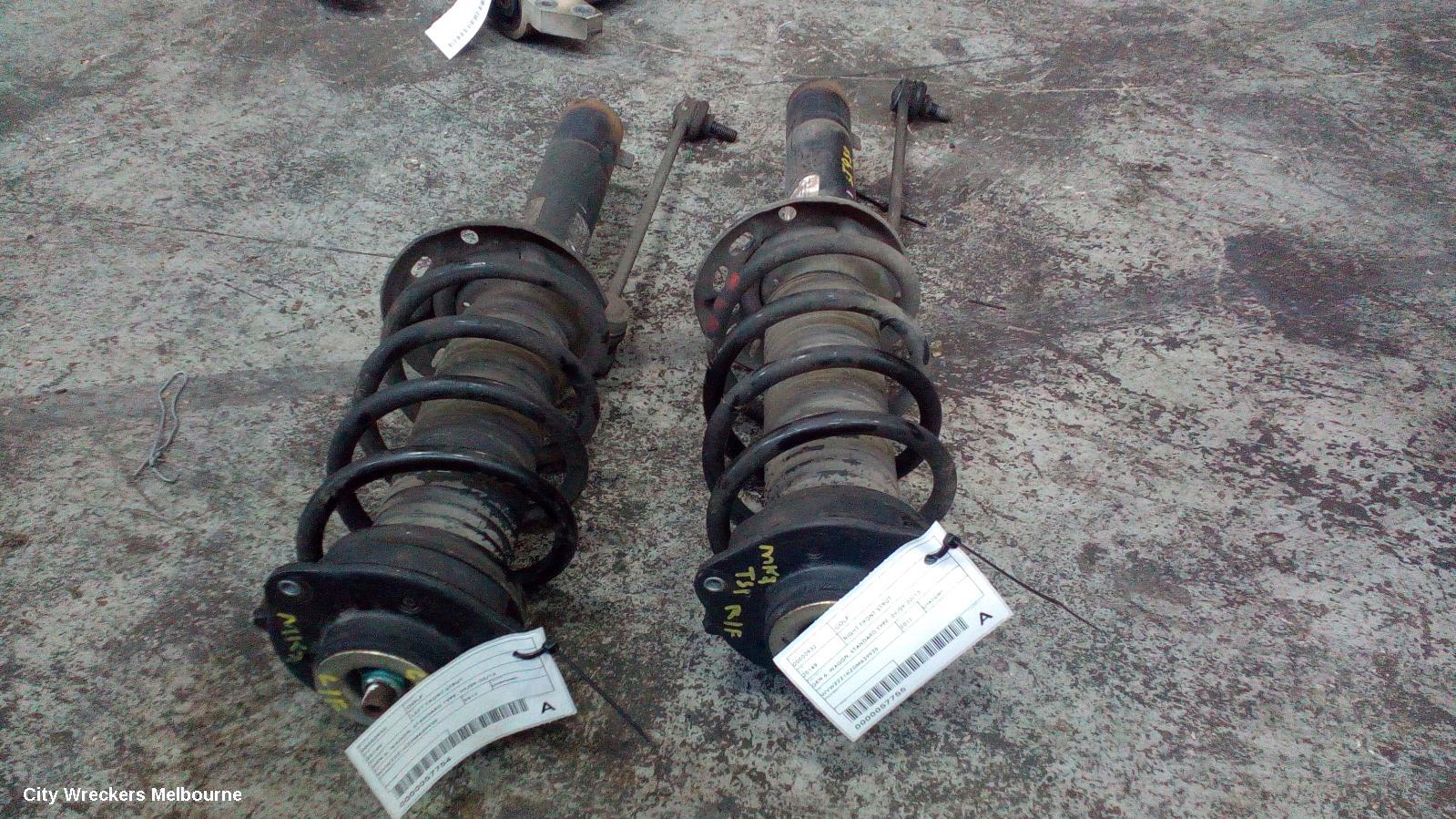 VOLKSWAGEN GOLF RIGHT FRONT STRUT, GEN 6, WAGON, STANDARD TYPE, 09/2009 - 03/2013