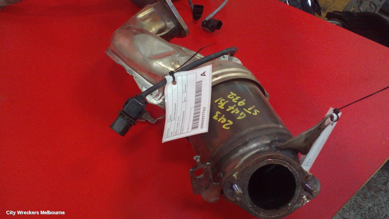 VOLKSWAGEN GOLF CATALYTIC CONVERTER, DOWNPIPE-CAT TYPE, 1.4, PETROL, CTHD/CAVD CODE, GEN 6, 12/2008 - 01/2016
