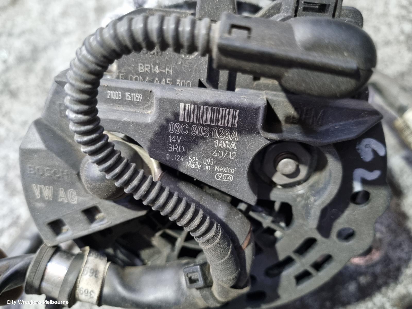 VOLKSWAGEN GOLF ALTERNATOR, PETROL, 1.4, VALEO 140AMP, GEN 6, 12/2008 - 01/2016
