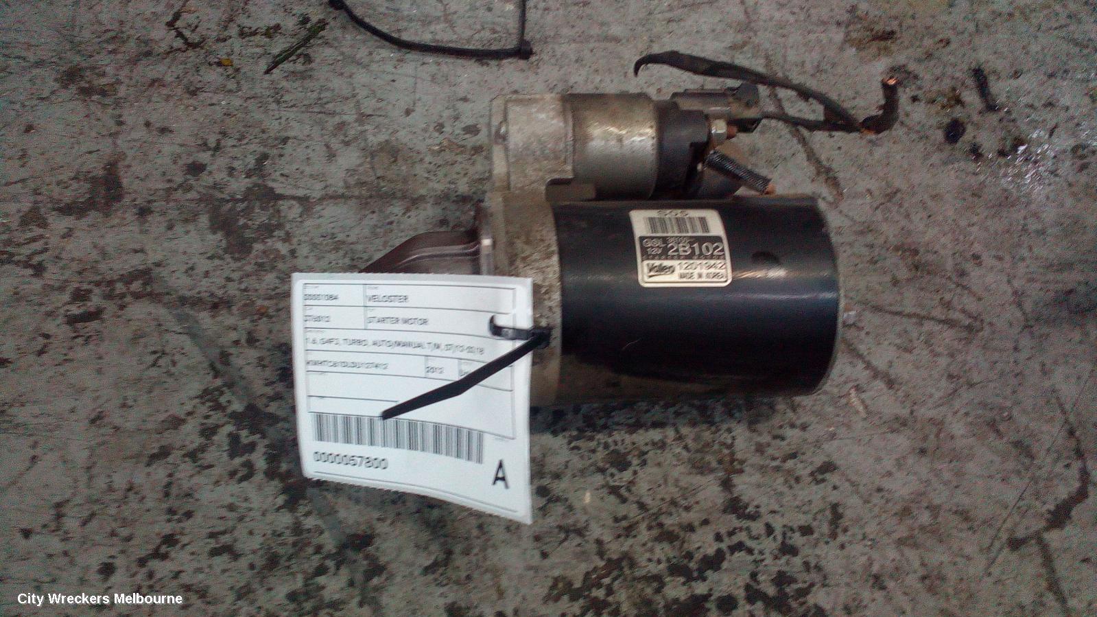 HYUNDAI VELOSTER STARTER, 1.6, G4FJ, TURBO, AUTO/MANUAL T/M, 07/2012 - 02/2018