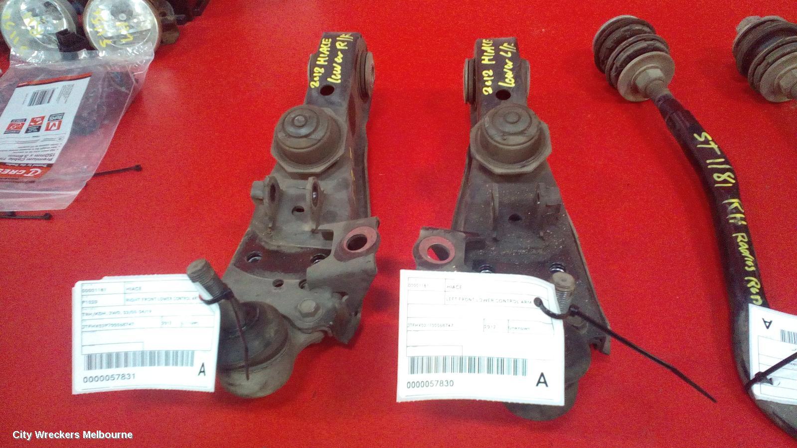 TOYOTA HIACE LEFT FRONT LOWER CONTROL ARM, TRH/KDH, 2WD, 03/2005 - 04/2019