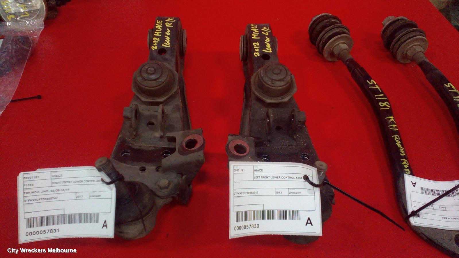 TOYOTA HIACE RIGHT FRONT LOWER CONTROL ARM, TRH/KDH, 2WD, 03/2005 - 04/2019