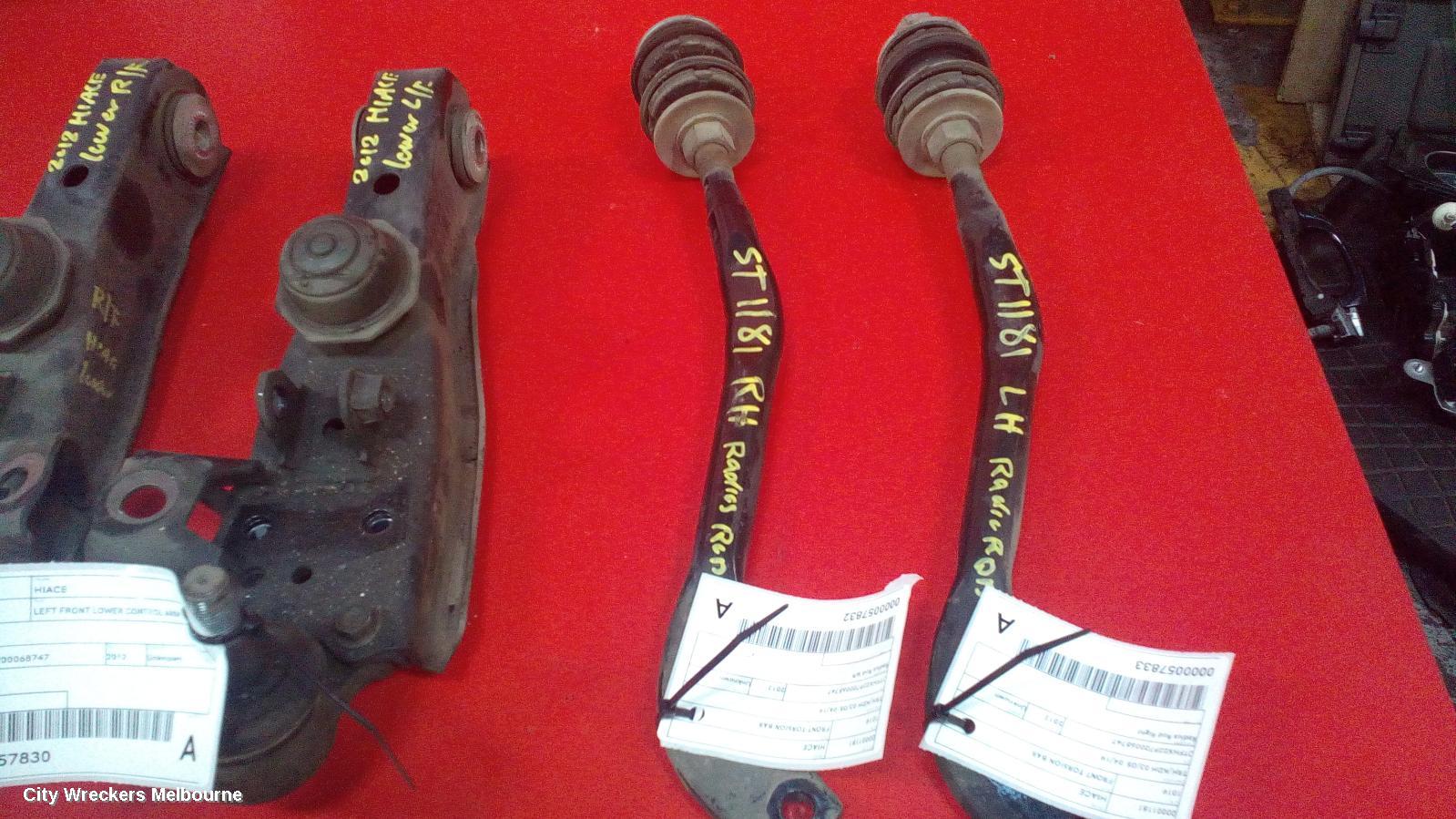 TOYOTA HIACE FRONT TORSION BAR, TRH/KDH 03/2005 - 04/2019