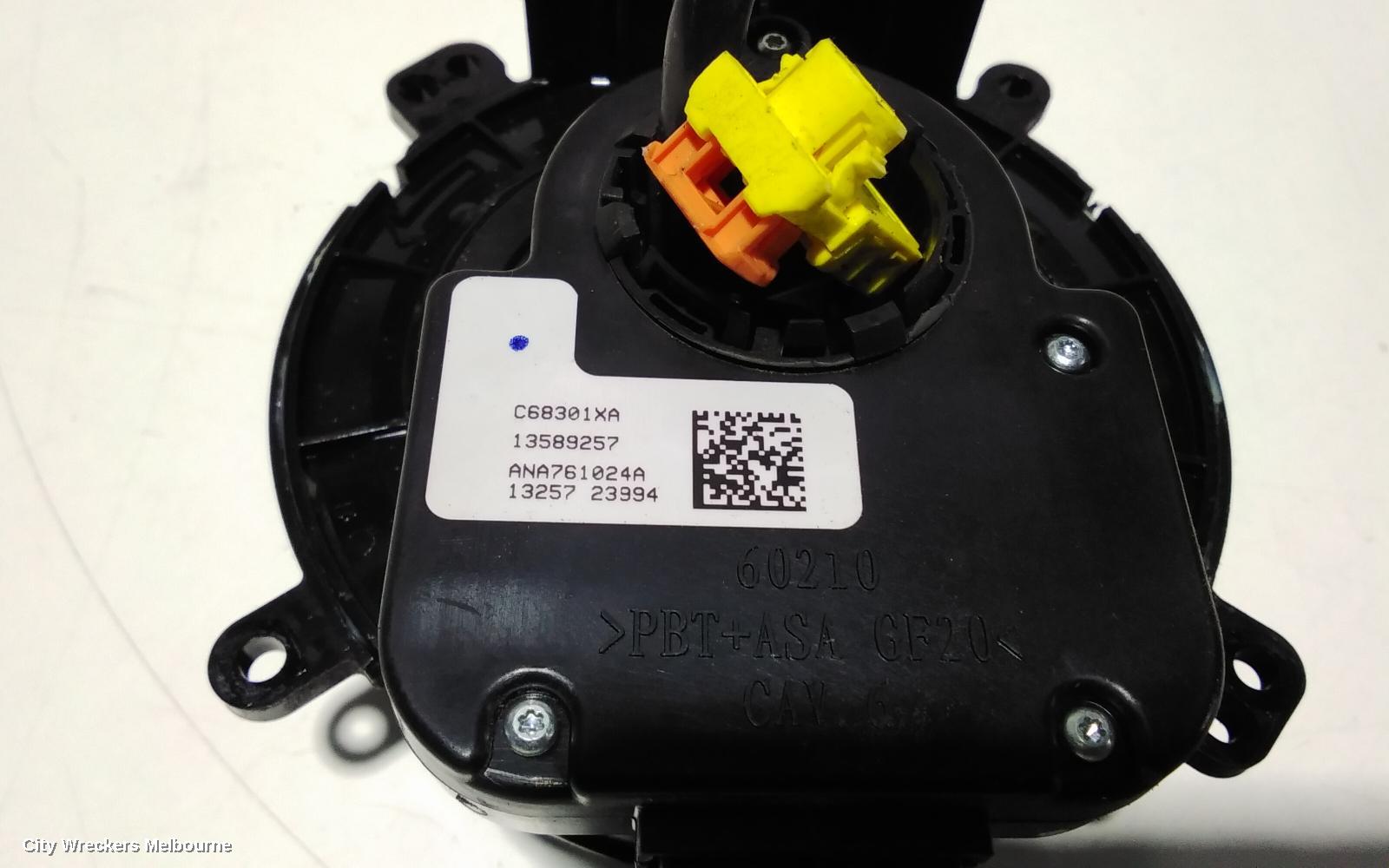 HOLDEN COMMODORE AIRBAG MODULE/SENSOR, CLOCKSPRING, VF, 05/2013 - 12/2017